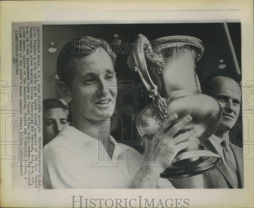 1962 Press Photo Rod Laver of Australia won the U.S Tennis Championship- Historic Images