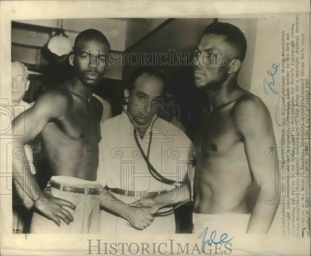 1947 Press Photo Ike Williams Holds Lightweight Title in New York and Penn- Historic Images