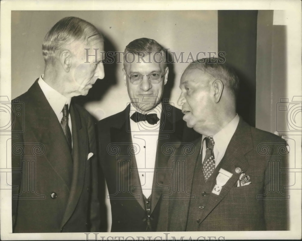 1939 Press Photo Three Old-Timers of Baseball Got Together at the Winter Meeting- Historic Images