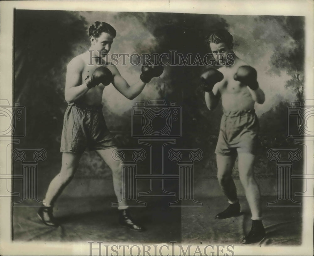 1930 Press Photo Fernando Ortiz Rubio in boxing poses - sbs01817- Historic Images