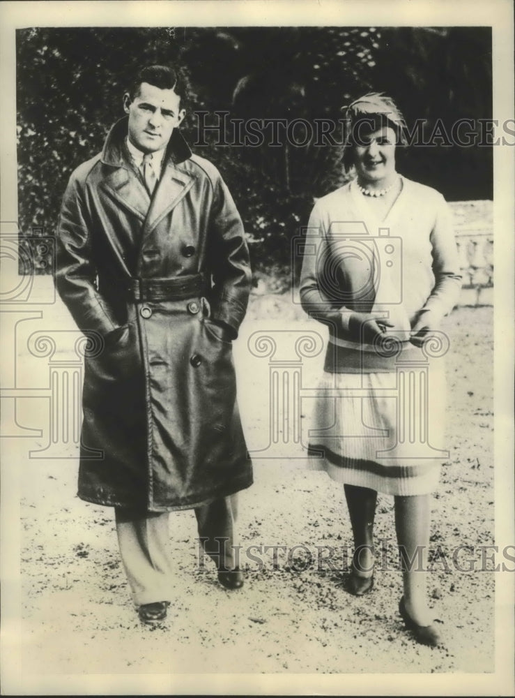 1931 Press Photo Ms.Betty Nuthall, English Tennis champion and Dr.P.D B Spence- Historic Images