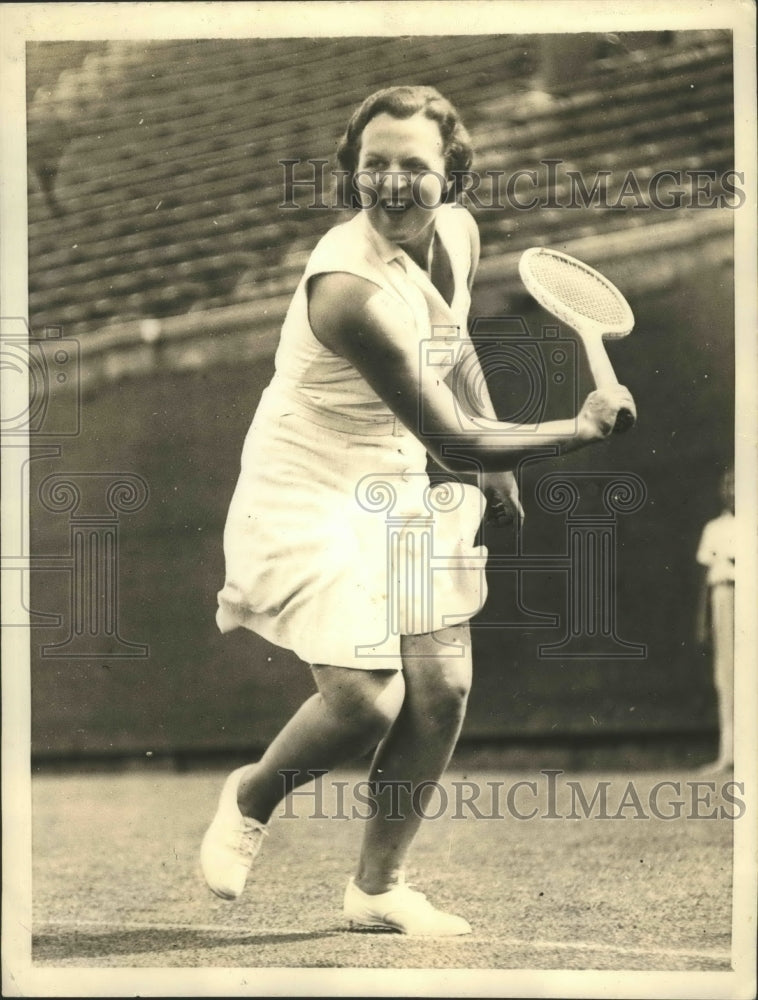 1934 Press Photo Betty Nuthall England's Tennis Star at American Natl. Women- Historic Images