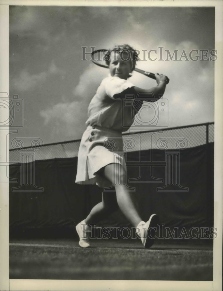 1937 Press Photo Dorothy May Bundy, U.S Woman&#39;s Tennis Champion - sbs02133- Historic Images