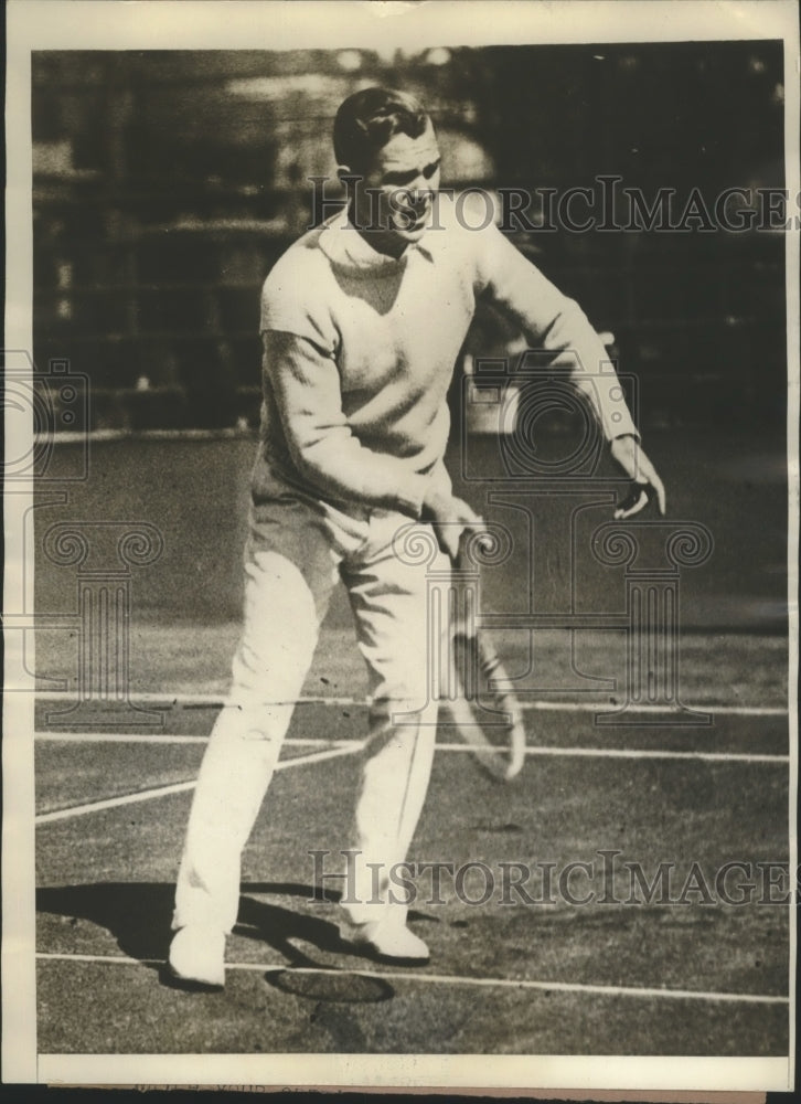 1929 Press Photo Fritz Mercur member of the U.S Davis Cup Team - sbs02146- Historic Images