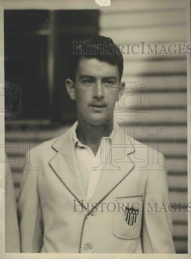 1929 Press Photo Johnny Van Ryn Davis Cup Player engaged to Marjorie Gladman- Historic Images