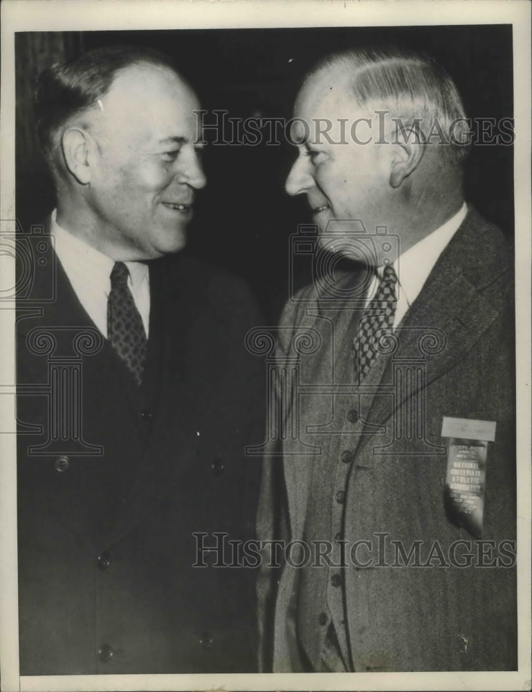 1947 Press Photo Col &#39;Biff&#39; Jones of U.S. Military Academy &amp; Alfred R. Masters- Historic Images