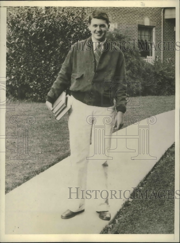 1931 Press Photo Don Moe Western Amateur golfer for the Walker Cup Eugene OR- Historic Images