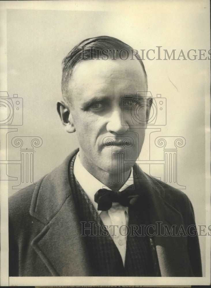 1929 Press Photo Ward T Van Orman of US at International Goon Bennett race- Historic Images