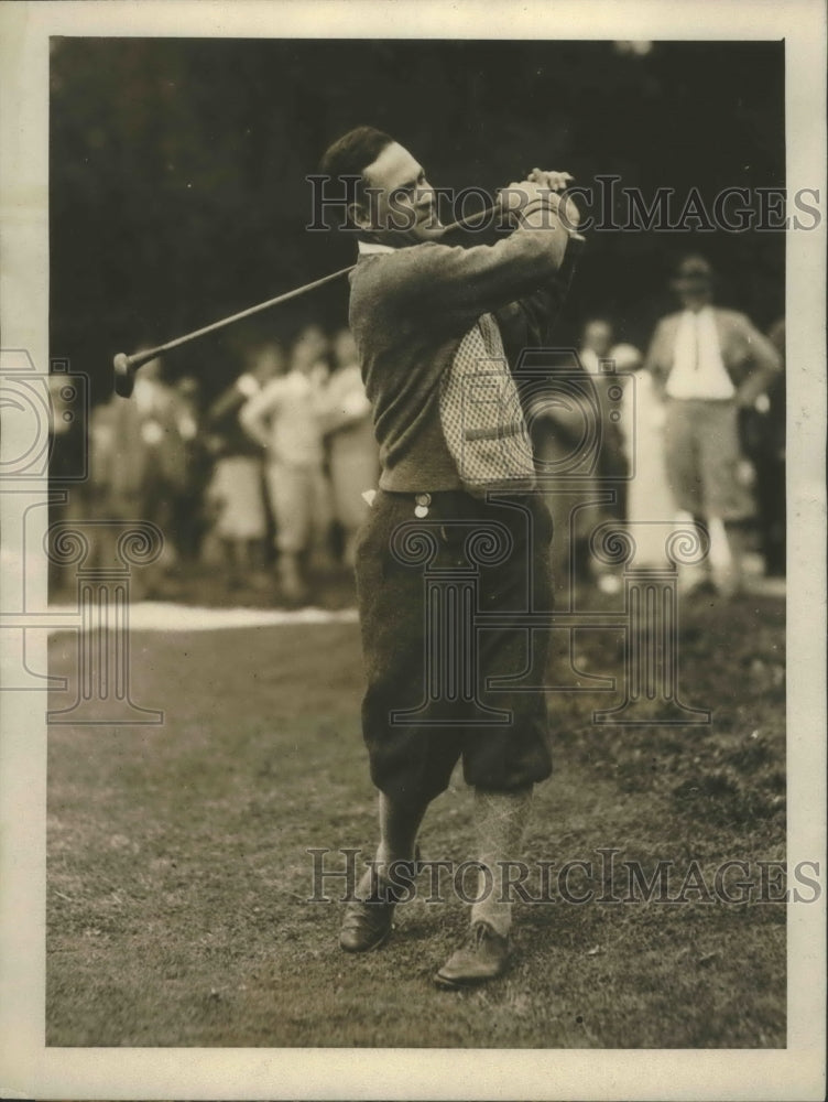 1920 Press Photo D Clarke Corkran National Amateur golf at Philadelphia PA- Historic Images