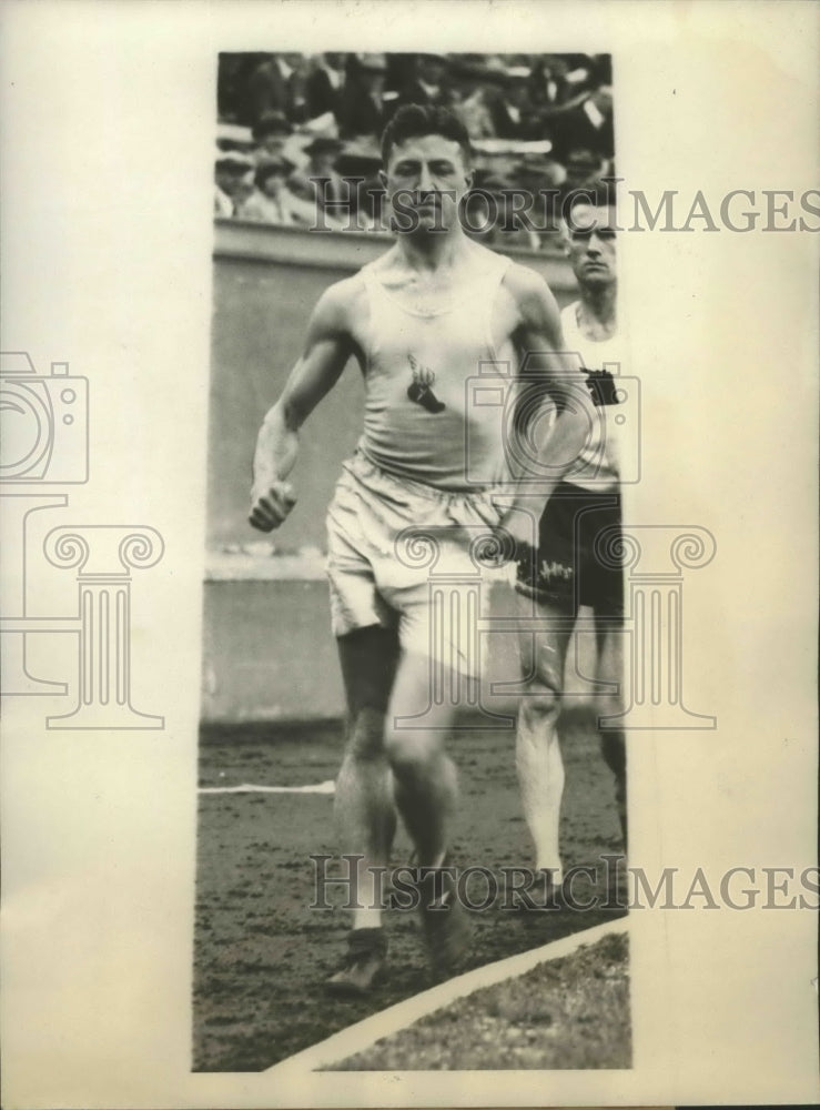 1928 Press Photo Harry Hinkle,Veteran Walker won Seven Mile Metropolitan Title- Historic Images