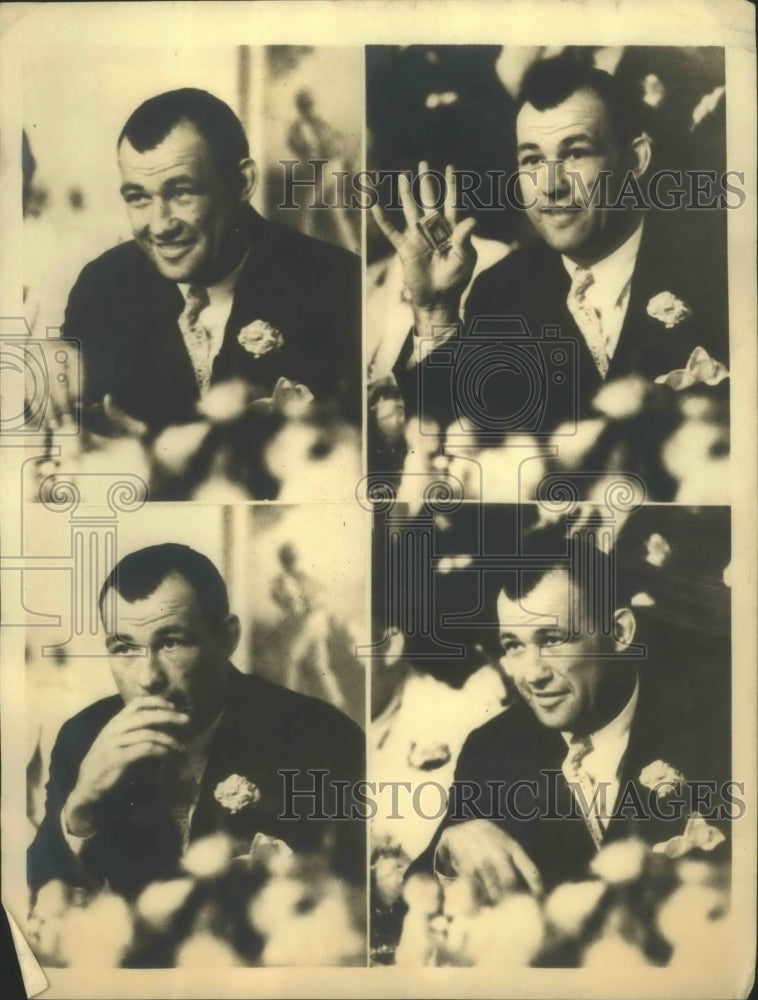 1932 Press Photo Jack Sharkey, World Heavyweight Champion at Dinner in N.Y.- Historic Images