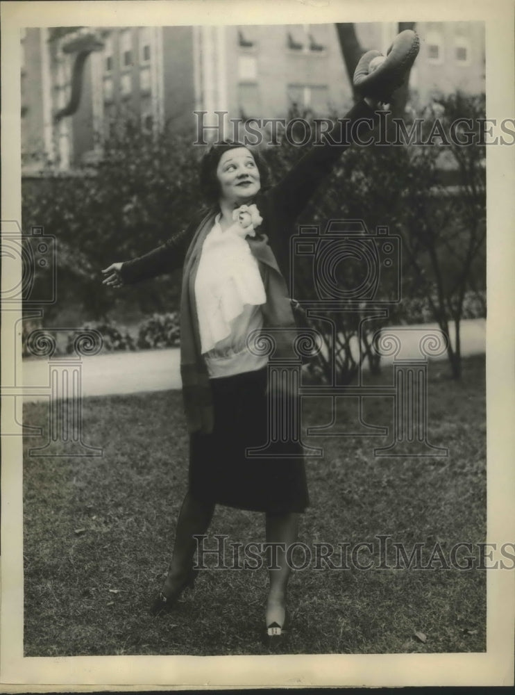 1929 Press Photo Mrs.Charlie Grimm wife of First Natl. League Champion Cubs- Historic Images