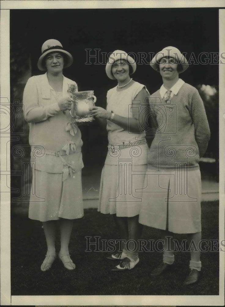 1929 Press Photo Mrs. O. S. Hill wins Western Golf Championship - sbs02911- Historic Images