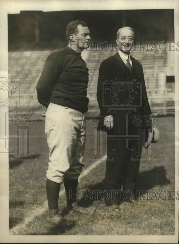 1928 Press Photo Penn University Pres. Joseph Penniman and Coach Lou Young- Historic Images