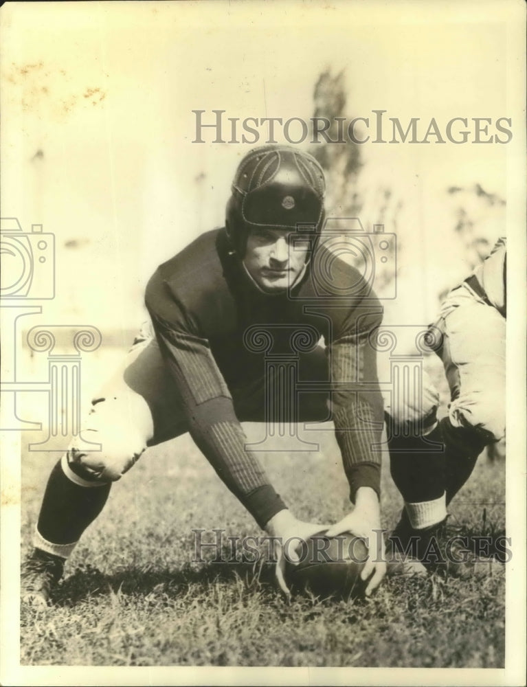 1934 Press Photo Ben Robertshaw, Center, Navy football team - sbs03099- Historic Images