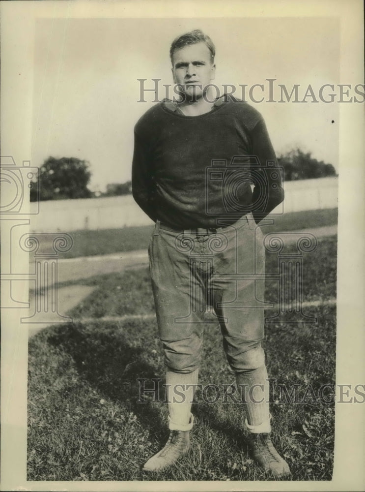 1931 Press Photo George Flint, Capt. of Ohio Wesleyan football team - sbs03129- Historic Images