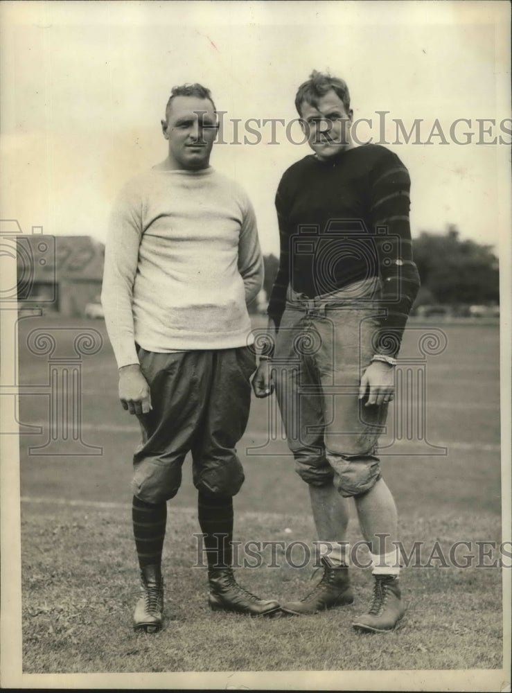 1931 Press Photo Coach Albert Wittmer & player William Yeckley, Princeton- Historic Images