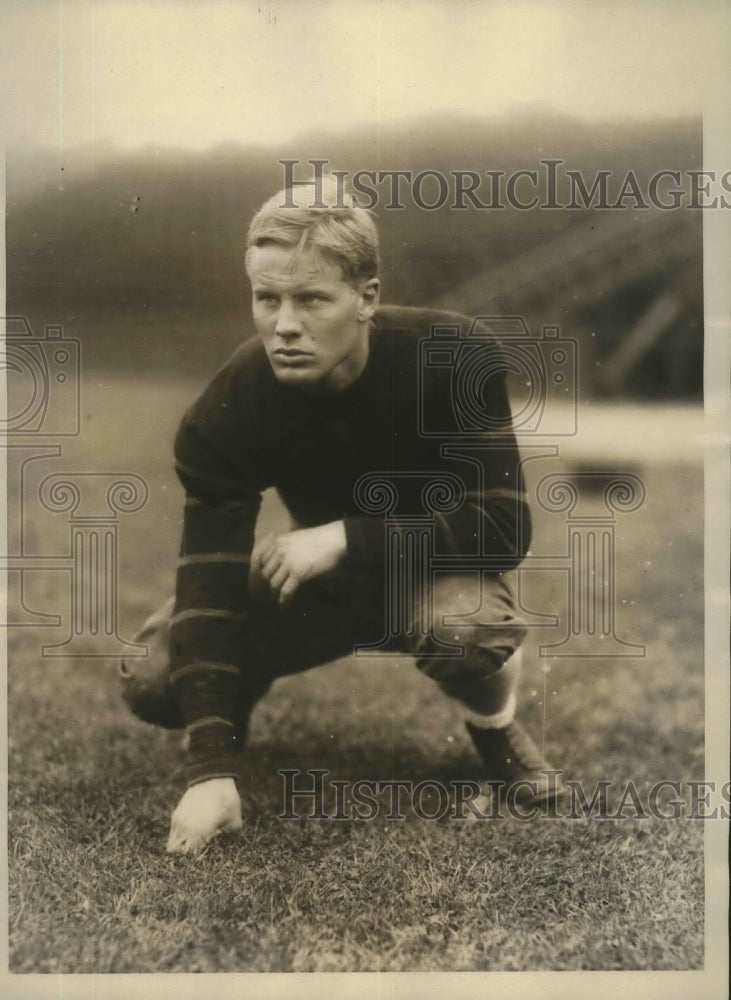 1928 Press Photo J. Janney, End, Princeton University football team - sbs03312- Historic Images