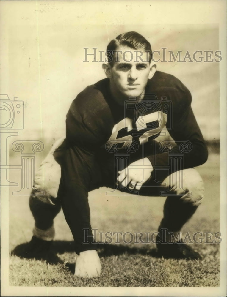 1933 Press Photo George Tessier Candidate for Guard Position All American Team- Historic Images