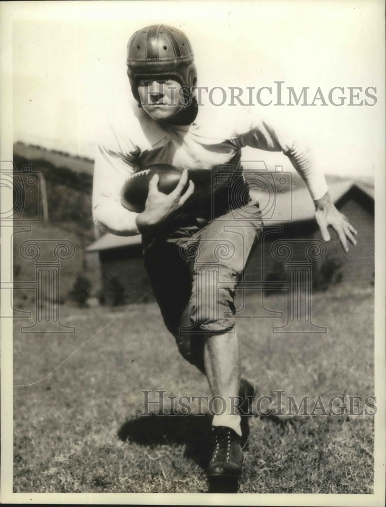 1936 Press Photo Maurice Green Leads His 11 Into Action Against Fordham Univer- Historic Images