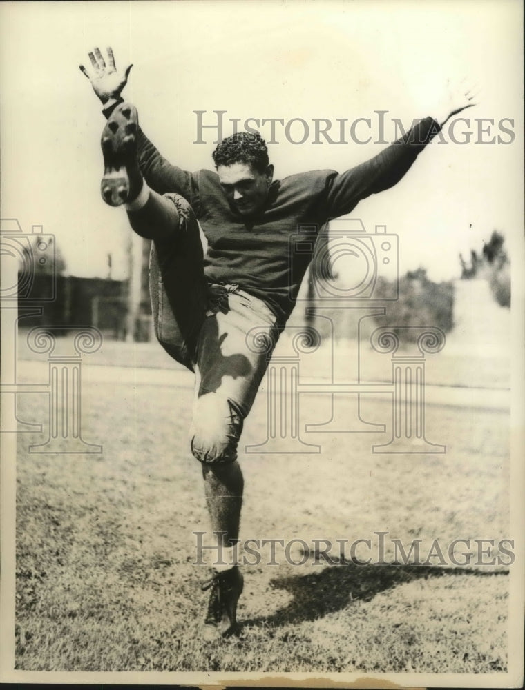 1936 Press Photo Fullback Jack Broady Sure to Win Places on Univ of IL Varsity- Historic Images