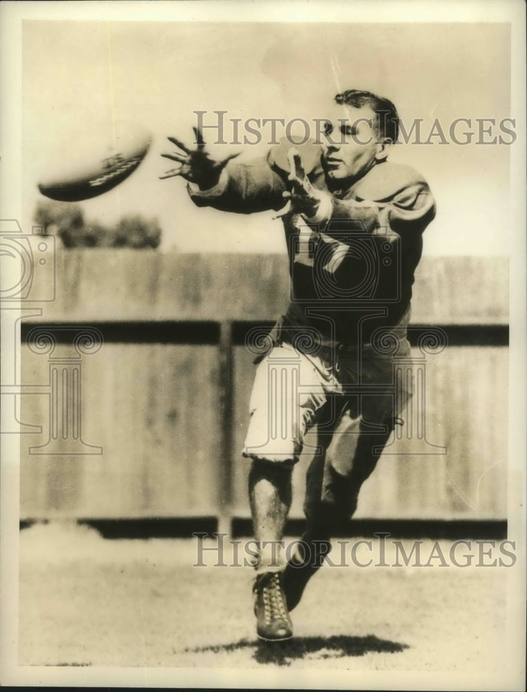 1936 Press Photo Joe Vigna Ready to Invade New York for Inter-Sectional Game- Historic Images