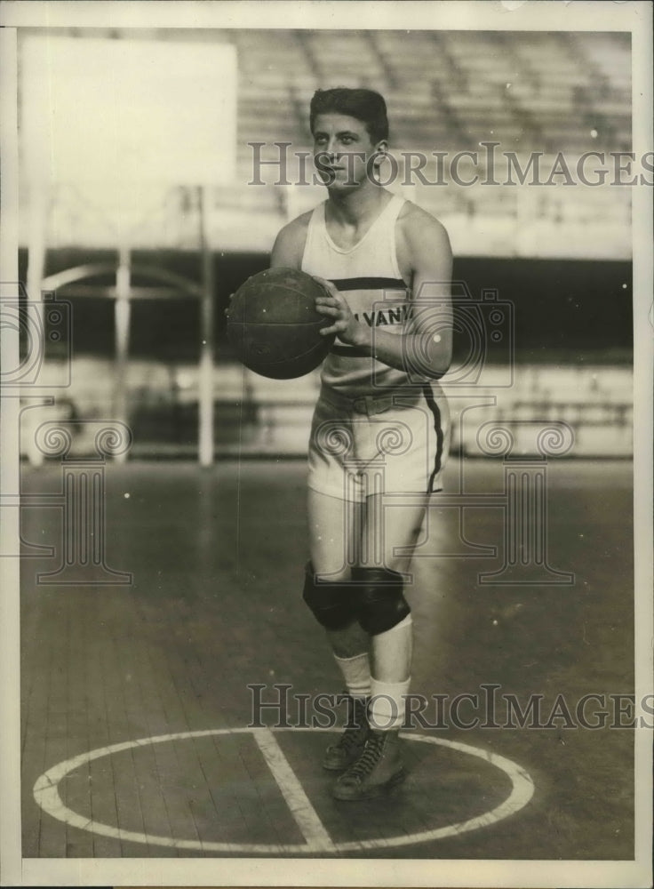 1928 Press Photo Joe Schaaf Captain of University of Pennsylvania Basketball- Historic Images