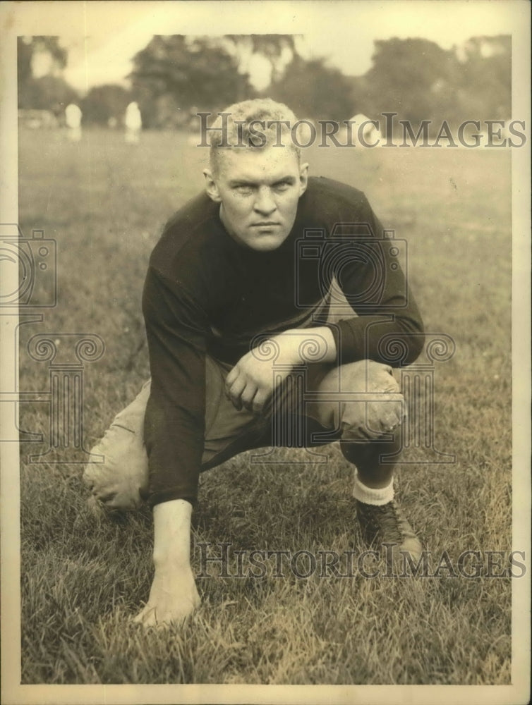 1932 Press Photo Milt Summerfelt, Guard and Captain, Army football team- Historic Images