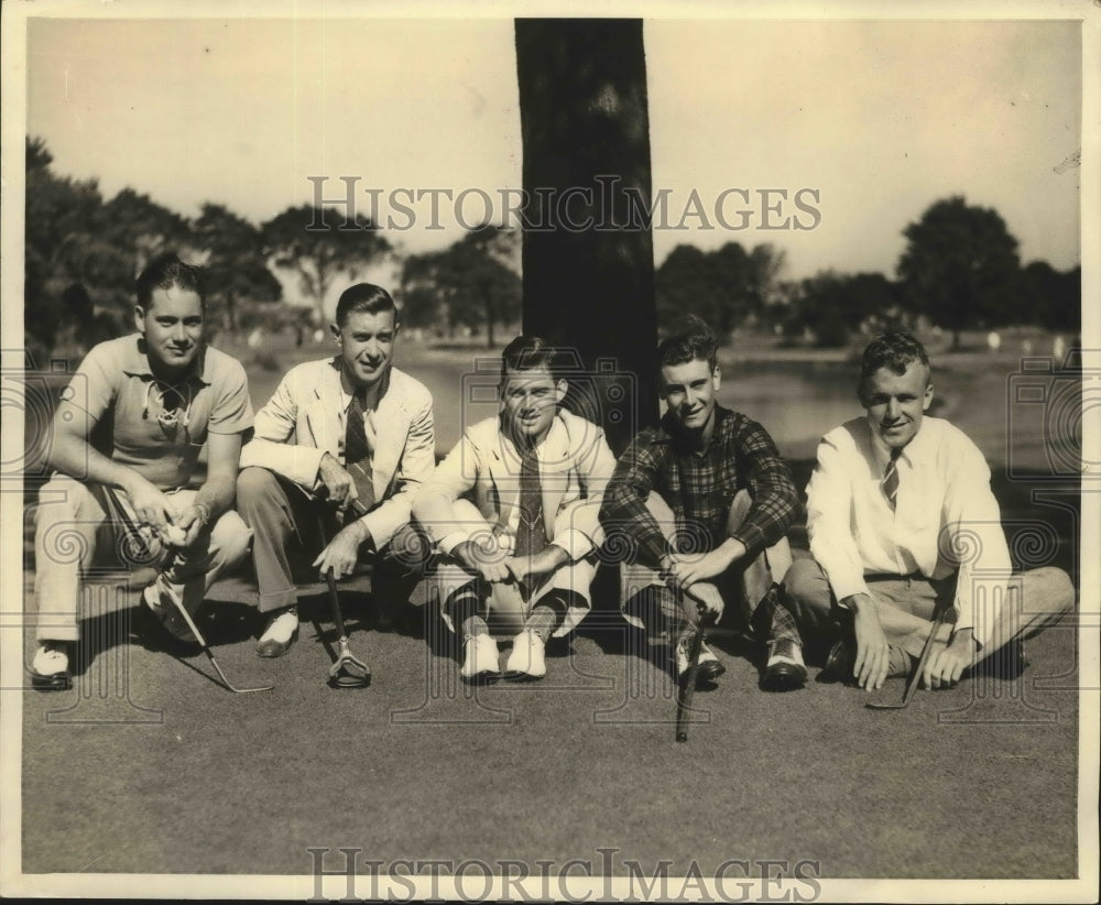 1936 Press Photo National Amateur Gold Championship Participants, Garden City- Historic Images