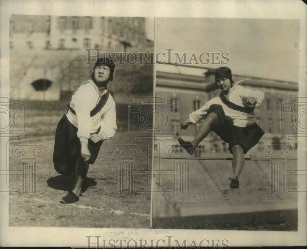 1925 Press Photo Helen Moy at Alliance Convention Athletic Games, Syracuse NY- Historic Images