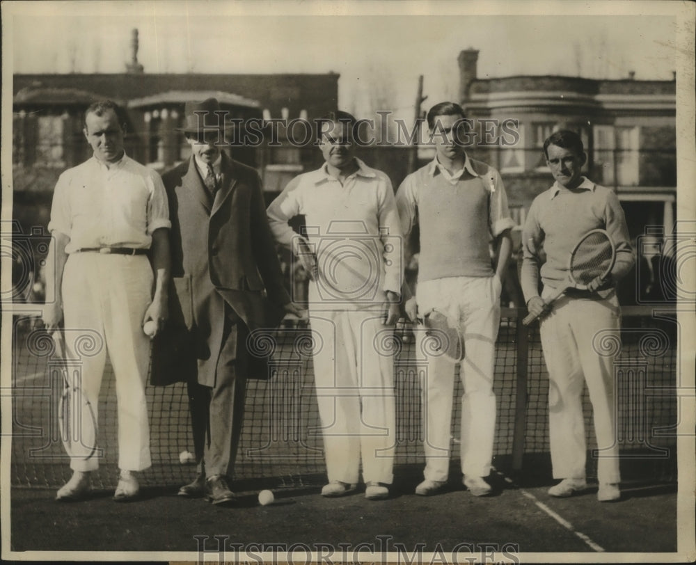 1929 Press Photo Canadian Davis Cup Tennis Team - sbs03886- Historic Images