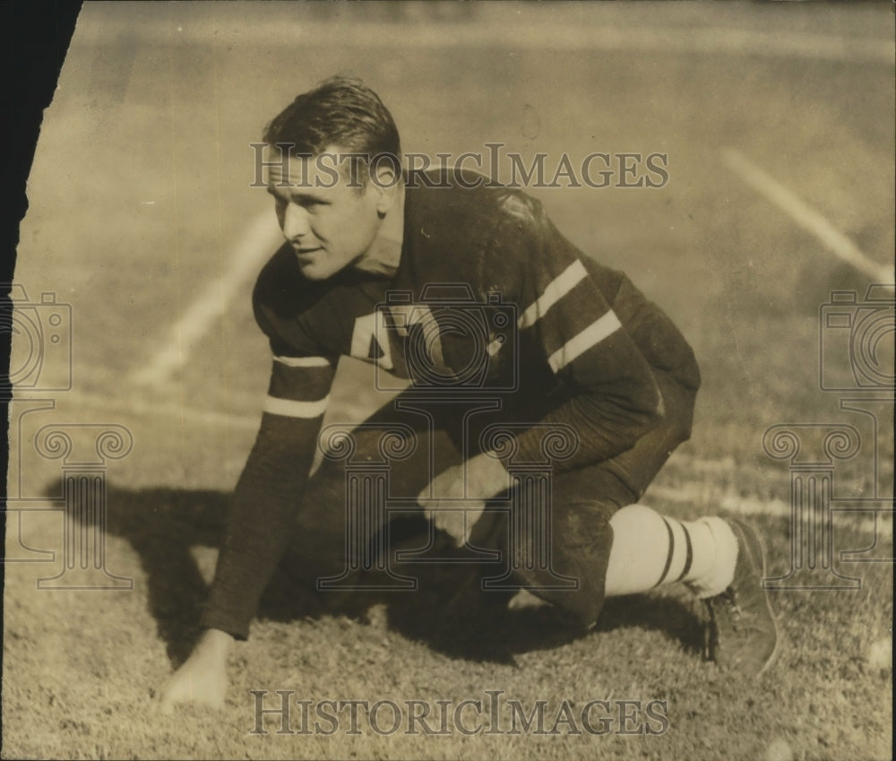 Press Photo Harry Lauterback in Football Uniform - sbs04188- Historic Images