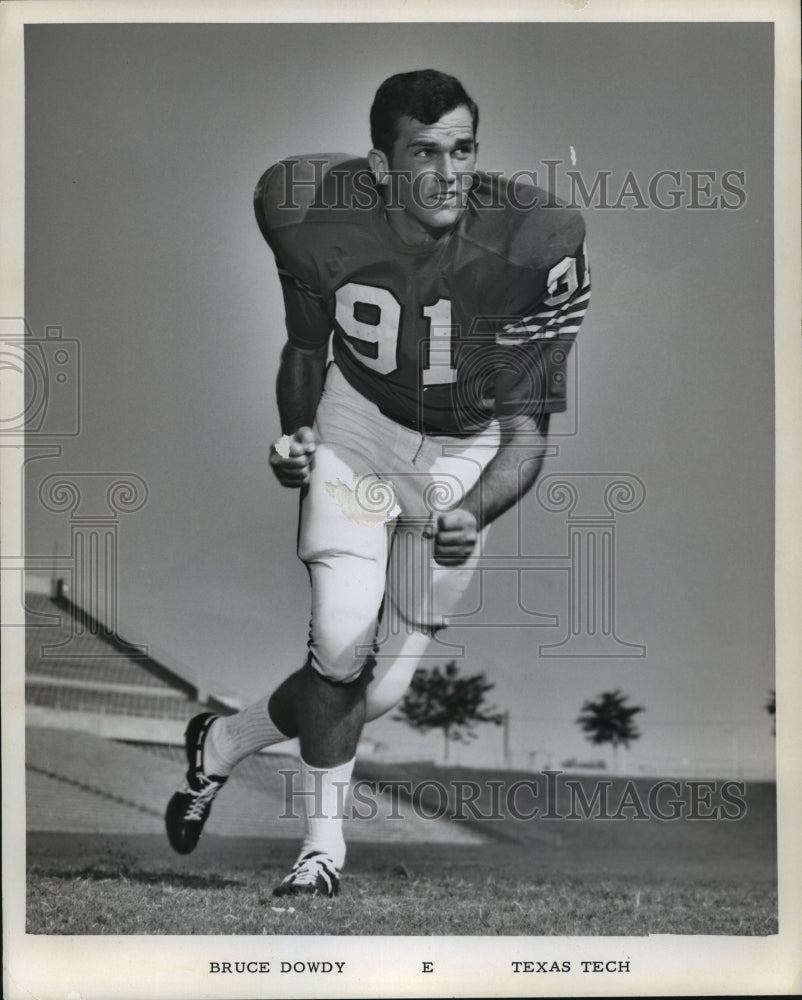 Press Photo Texas Tech football ed Bruce Dowdy - sbs04326- Historic Images