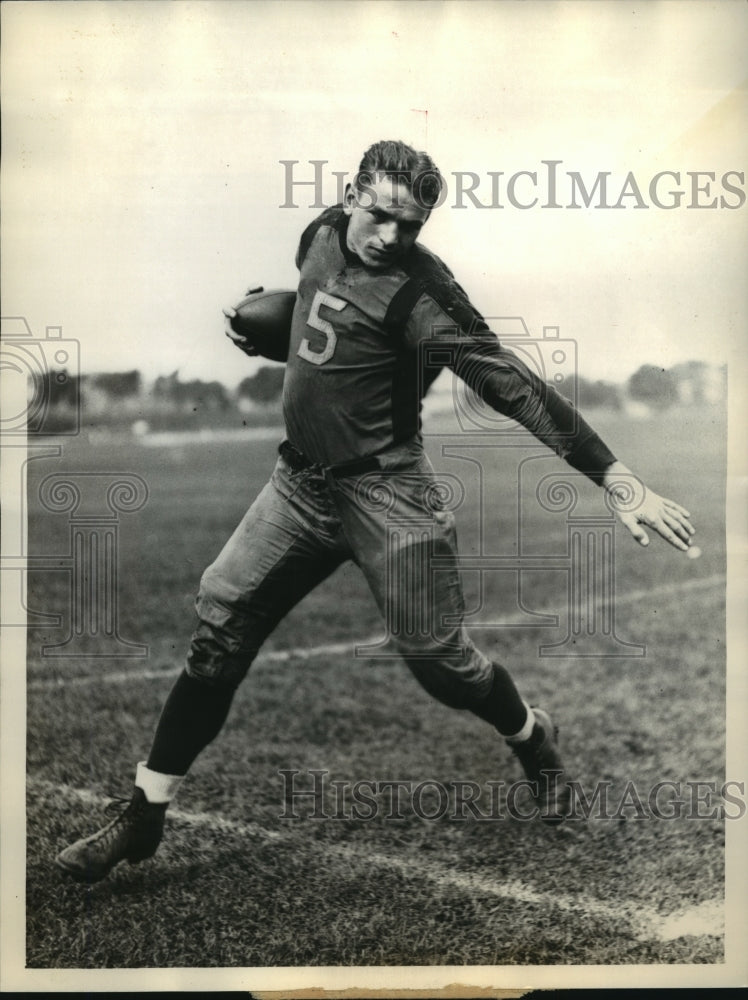 1935 Press Photo Steve Remais fullback fo Michigan University - sbs04335- Historic Images