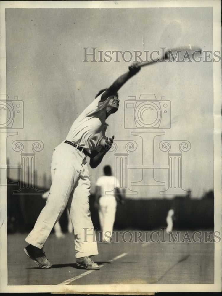 1933 Press Photo Bryan Grant at National Clay court Tennis Championship- Historic Images