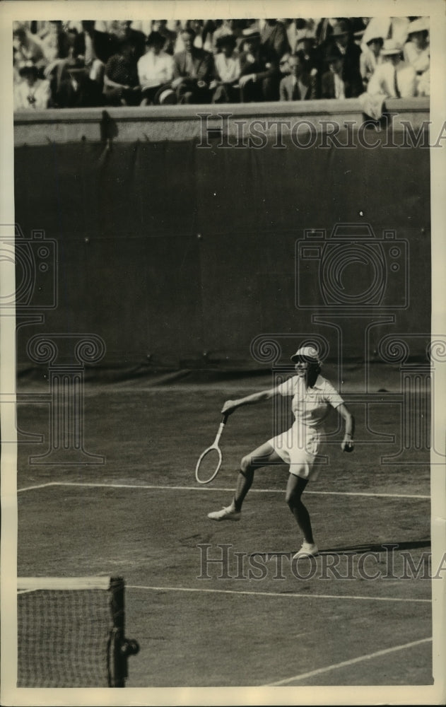 1936 Press Photo Ms Alice Marble in Action Against Helen Jacobs in Finals- Historic Images