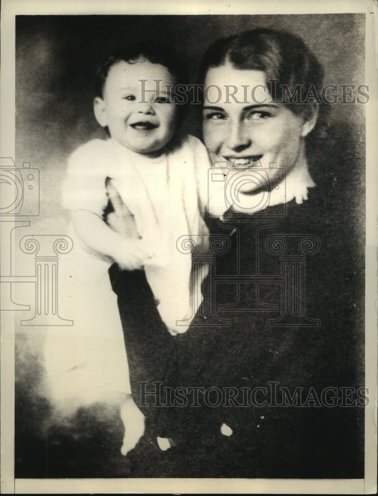 1930 Press Photo Mrs Densmore Shute &amp; daughter Nancy husband in British Open- Historic Images