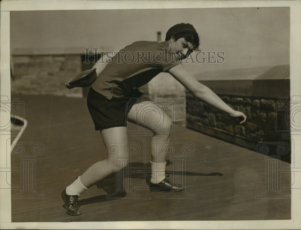 Press Photo Sue Dougherty Training Discus &amp; Javelin for US Olympic Track Team- Historic Images