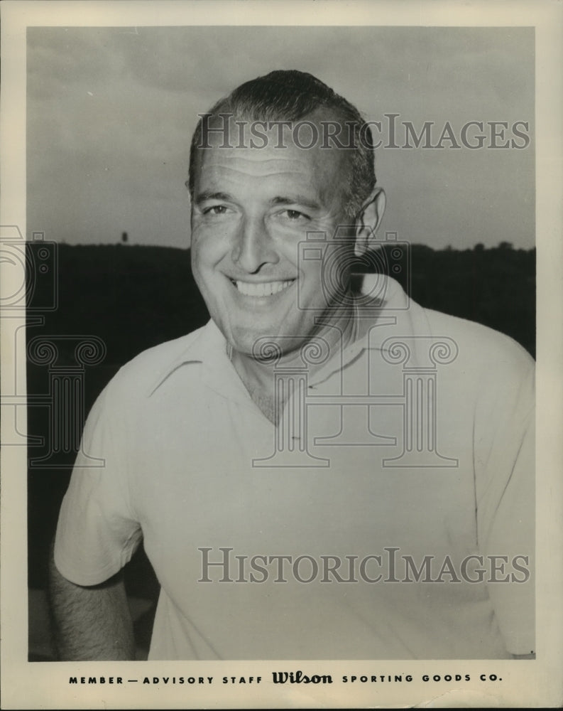 Press Photo Member of Advisory Staff for Wilson Sporting Goods Company- Historic Images