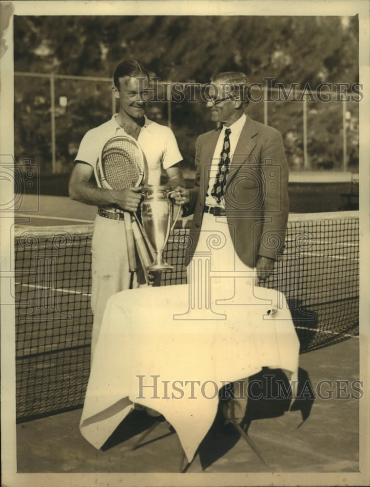 Press Photo Dr Philip G Hawk, Pres of West Side Tennis Club of Forest Hills- Historic Images