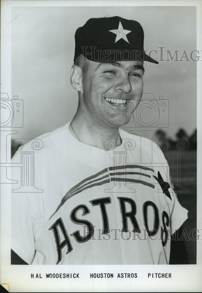 Press Photo Hal Woodeshick, Houston Astros Pitcher - sbs05715- Historic Images