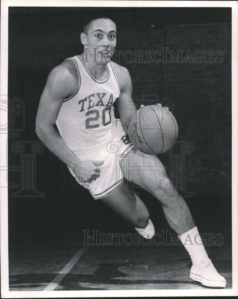 Press Photo Jimmy Clark, University of Texas basketball player - sbs05774- Historic Images