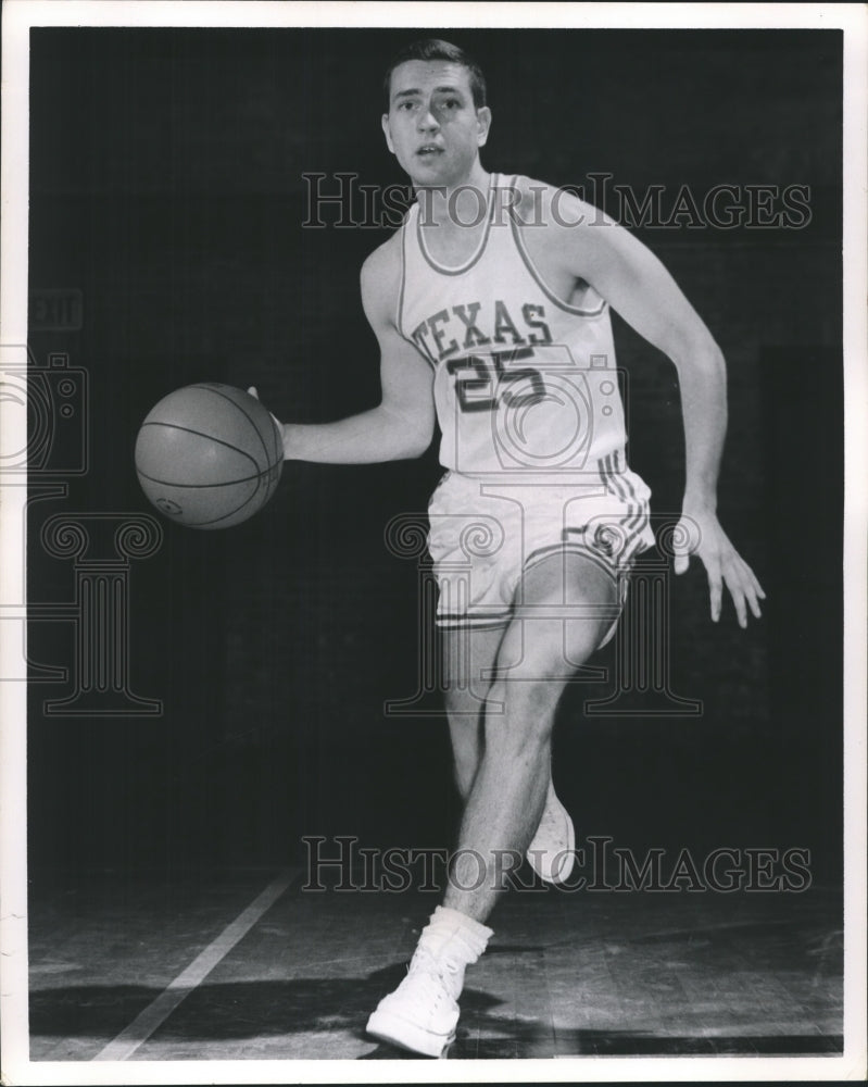 Press Photo Steve Carter, guard, University of Texas basketball team- Historic Images