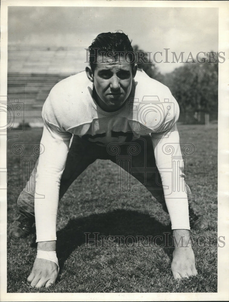 Press Photo Ed Singletary, captain of Rice University football team - sbs05800- Historic Images