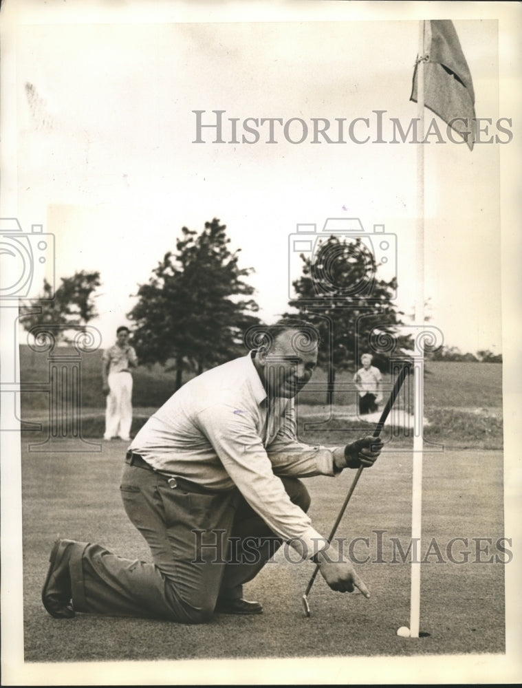 1940 Press Photo Leland Wilcox scores only ace in National Open tournament- Historic Images