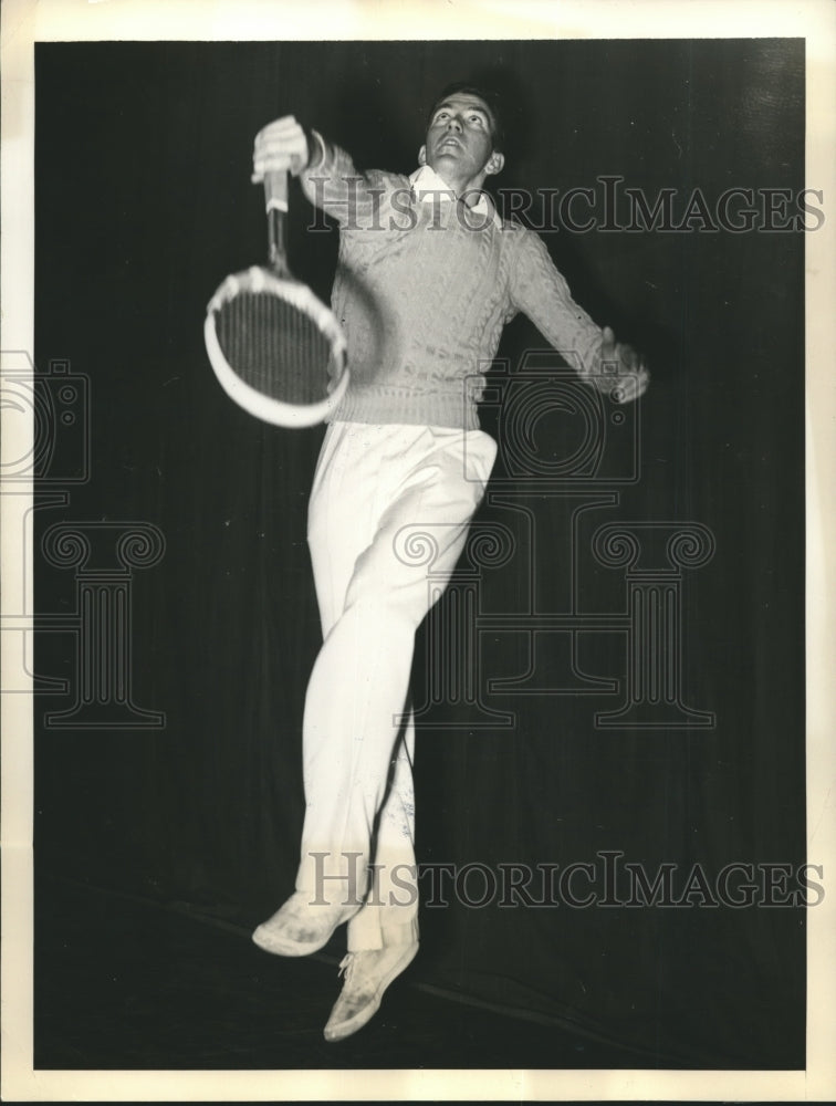 1938 Press Photo William McGehee in Nat&#39;l Junior Singles Tennis Championship- Historic Images