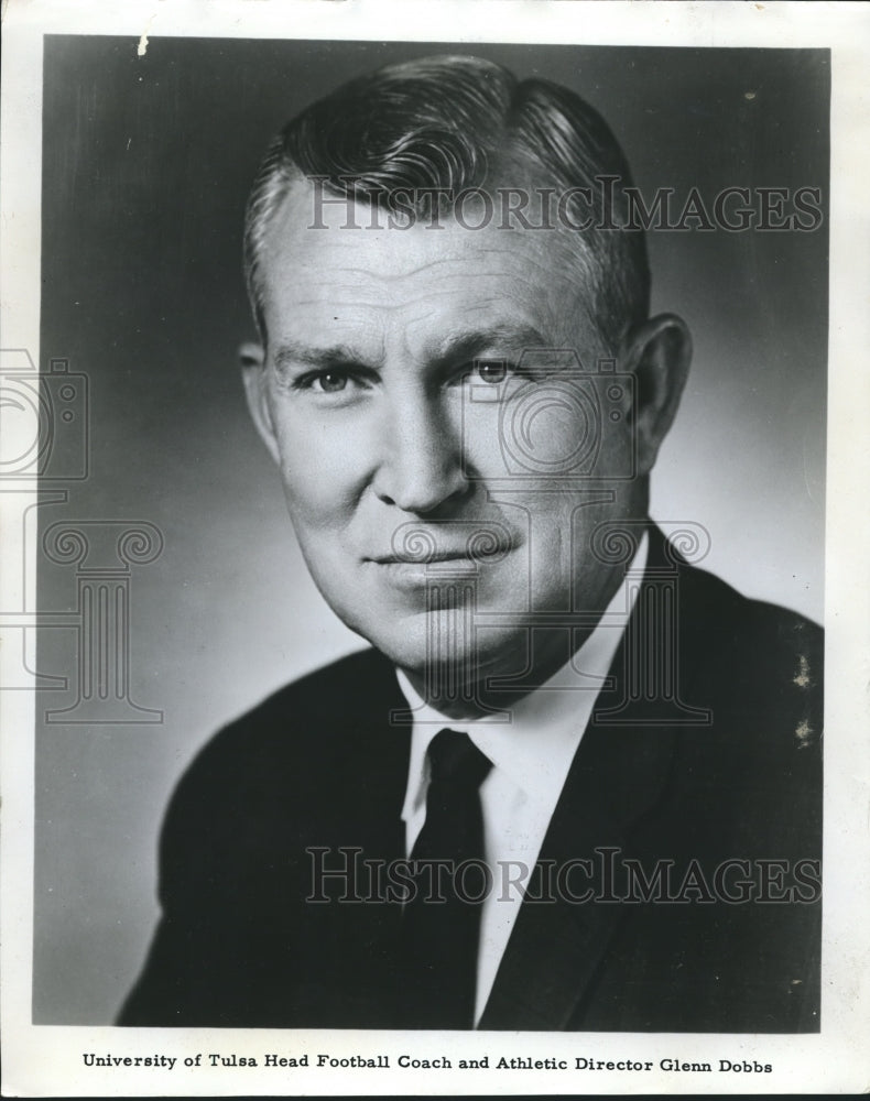 Press Photo Glenn Dobbs, Coach and Athletic Director, University of Tulsa- Historic Images