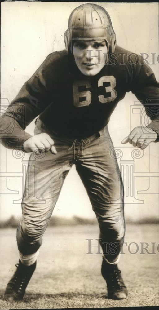 Press Photo Max Starcevich, All-American American football guard - sbs06069- Historic Images