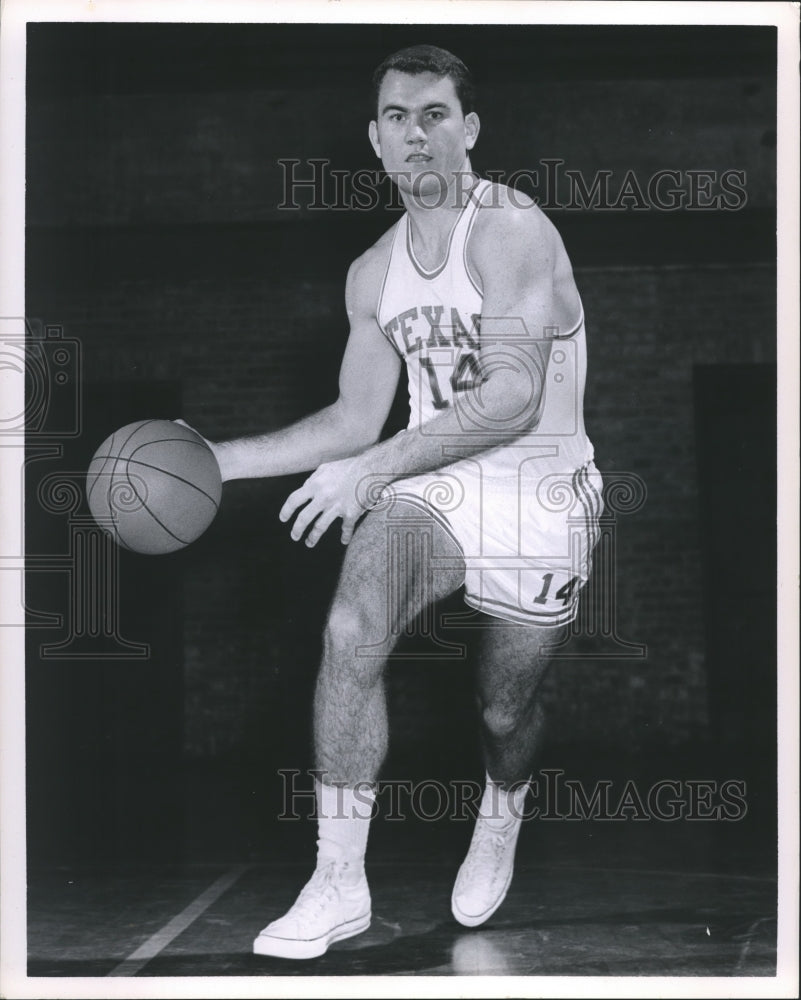 1964 Press Photo Tommy Nelms, Guard, Texas A&amp;M basketball - sbs06075- Historic Images