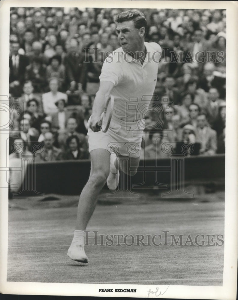 Press Photo Frank Sedgman during a tennis match - sbs06095- Historic Images